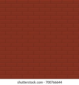 Brick wall vector background - seamless tile texture.