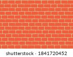 Brick wall vector cartoon background.