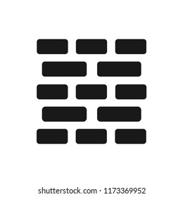 Brick wall vector icon 10 eps