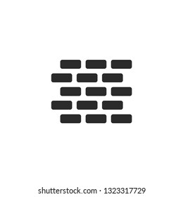 Brick wall vector icon