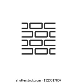 Brick wall vector icon