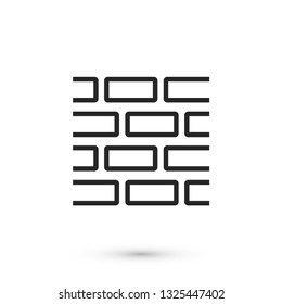 Brick wall vector icon