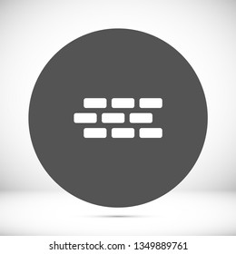 Brick wall vector icon