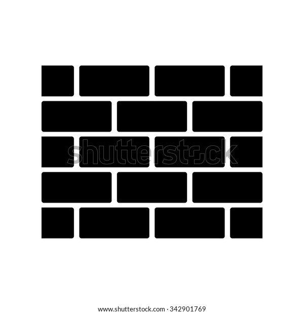 image vectorielle de stock de icone vectorielle mur de briques 342901769 https www shutterstock com fr image vector brick wall vector icon 342901769