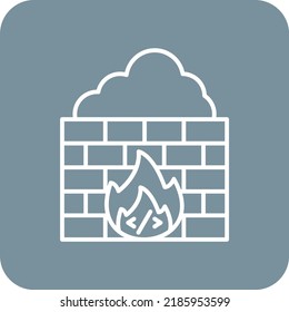 Brick Wall vector icon. Can be used for printing, mobile and web applications.