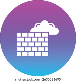 Brick Wall vector icon. Can be used for printing, mobile and web applications.