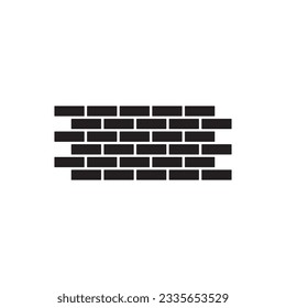 Brick wall vector icon. Brick wall flat sign design. Brick wall symbol pictogram. UX UI icon