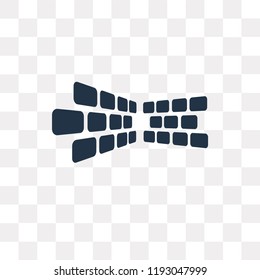 Brick Wall vector icon isolated on transparent background, Brick Wall transparency concept can be used web and mobile