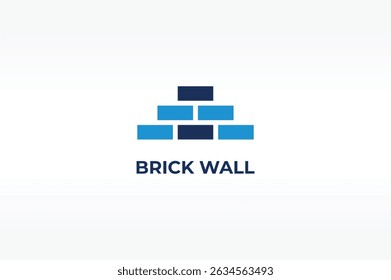 BRICK WALL vector, icon or logo sign isolated symbol illustration