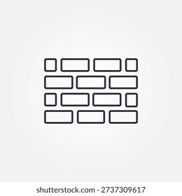 Brick wall vector icon. Brick structure. Brick icons. brick wall illustrations. EPS 10