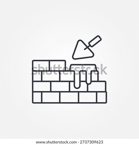Brick wall vector icon. Brick structure. Brick icons. brick wall illustrations. EPS 10