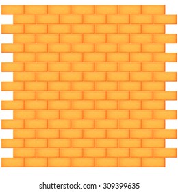 brick wall. vector illustration
