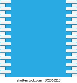 brick wall. vector illustration