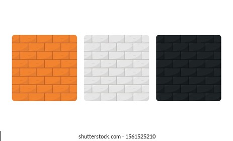 Brick wall vector. brick pattern. brick wall on white background.