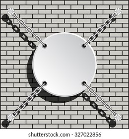 brick wall. Vector, seamless texture