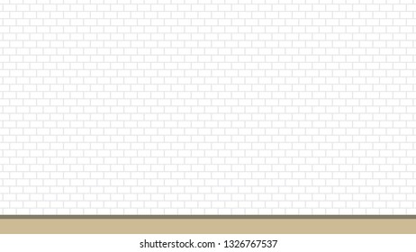 Brick wall vector. wallpaper. free space for text. copy space. room.