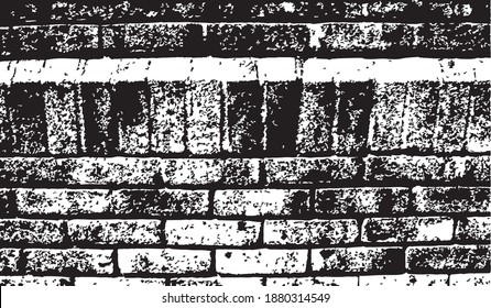 Pared de ladrillo con elementos de diseño vertical y horizontal. Textura de fondo, vector. 