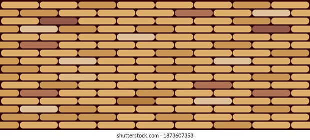 Brick wall, Vintage orange bricks wall texture background for graphic design, Vector