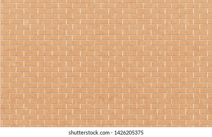 Brick wall, Yellow white bricks wall texture background for graphic design, Vector