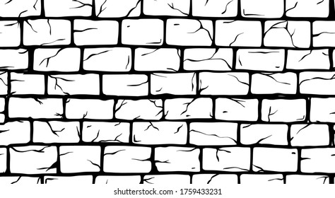 Handdrawn Texture Brick Wall Sett Castle Stock Vector (Royalty Free ...