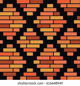 Brick work icon isolated sign symbol and flat style for app, web and digital design. Vector illustration.