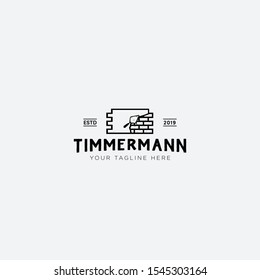 bricker timmermann and construction classic logo design