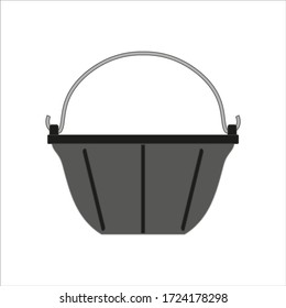 bricklayer bucket. illustration for web and mobile design.