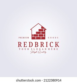 Firmenlogo auf Mauersteinen, Vektorgrafik-Design