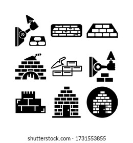 Bricklayer  icon or logo isolated sign symbol vector illustration - Collection of high quality black style vector icons
