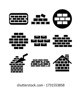 Bricklayer  icon or logo isolated sign symbol vector illustration - Collection of high quality black style vector icons
