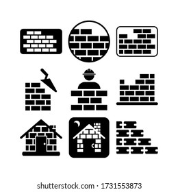 Bricklayer  icon or logo isolated sign symbol vector illustration - Collection of high quality black style vector icons
