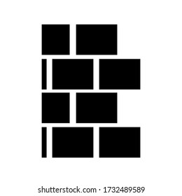 bricklayer icon or logo isolated sign symbol vector illustration - high quality black style vector icons

