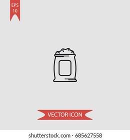 Bricklayer tool vector icon, illustration symbol