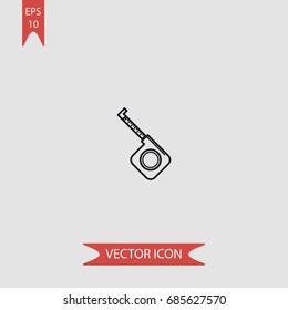 Bricklayer tool vector icon, illustration symbol