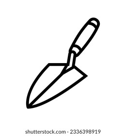 bricklayer trowel civil engineer line icon vector. bricklayer trowel civil engineer sign. isolated contour symbol black illustration