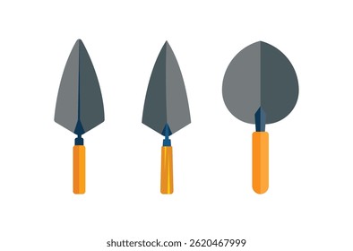 Bricklayer Trowel Illustration And Clip Art Design Set