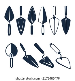 Bricklayer Trowel Vector And Clip Art Collection With Premium Vector And White Background,