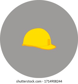 bricklayer's helmet. illustration for web and mobile design.