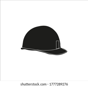 bricklayer's helmet. illustration for web and mobile design.