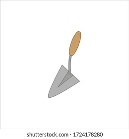 pala de albañil. ilustración para diseño web y móvil.