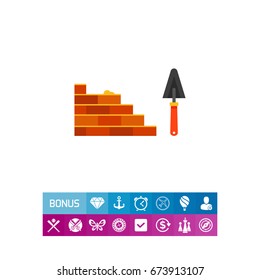 Bricklaying and trowel