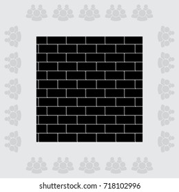 Bricks background vector illustration