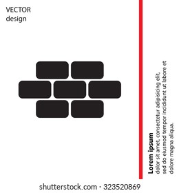 bricks (brickwork, masonry), icon