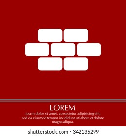 bricks (brickwork, masonry), icon