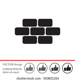 bricks (brickwork, masonry), icon