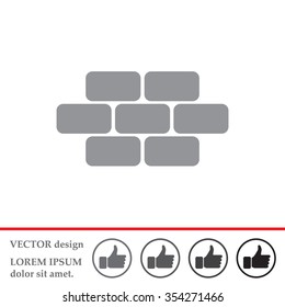 bricks (brickwork, masonry), icon