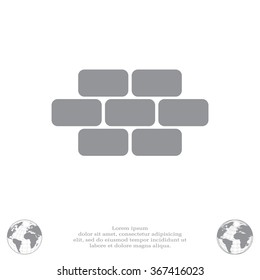 bricks (brickwork, masonry), icon