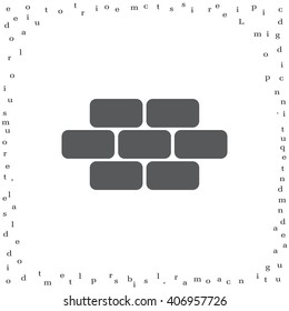 bricks (brickwork, masonry), icon