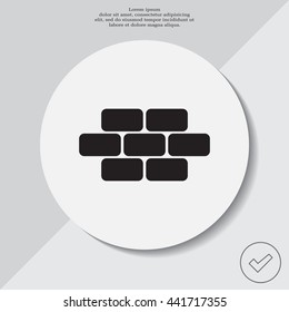 bricks (brickwork, masonry), icon