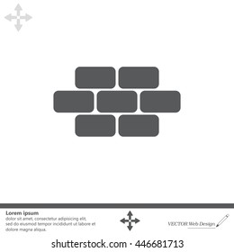 bricks (brickwork, masonry), icon